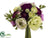 Ranunculus Bouquet - Purple Green - Pack of 6