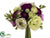 Ranunculus Bouquet - Purple Green - Pack of 6
