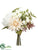 Hydrangea, Peony, Dahlia Bouquet - Mauve White - Pack of 6