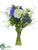 Ranunculus, Lily of The Valley Bouquet - White Blue - Pack of 6