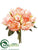 Peony Bouquet - Coral - Pack of 6