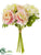 Ranunculus, Hydrangea Bouquet - Cream Pink - Pack of 12