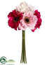 Silk Plants Direct Anemone Bouquet - Beauty Pink - Pack of 12