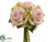 Rose, Hydrangea Bouquet - Pink - Pack of 12