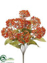 Silk Plants Direct Queen Anne's Lace Bush - Orange Flame - Pack of 12