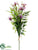 Iris, Leather Fern, Grass Bouquet - Violet - Pack of 6