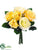 Rose Bouquet - Yellow Two Tone - Pack of 12