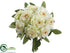 Silk Plants Direct Rose Bouquet - Cream Green - Pack of 6