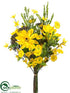 Silk Plants Direct Morning Glory, Rudbeckia Bouquet - Yellow - Pack of 6
