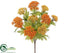 Silk Plants Direct Queen Anne's Lace Bush - Orange Yellow - Pack of 12