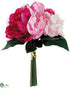 Silk Plants Direct Peony Bouquet - Pink Beauty - Pack of 6