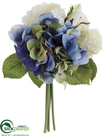 Hydrangea, Rose, Peony Bouquet - Cream Delphinium - Pack of 6