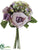 Hydrangea, Rose, Peony Bouquet - Lavender Green - Pack of 6