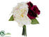 Silk Plants Direct Peony Bouquet - Burgundy Cream - Pack of 6