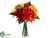 Dahlia Bouquet - Flame Yellow - Pack of 6