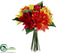 Silk Plants Direct Dahlia Bouquet - Flame Yellow - Pack of 6