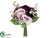Rose, Ranunculus Bouquet - Eggplant Lavender - Pack of 6