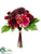 Dahlia Bouquet - Wine Mauve - Pack of 6