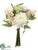Dahlia, Queen Anne's Lace Bouquet - White Pink - Pack of 6