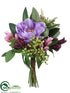 Silk Plants Direct Anemone Bouquet - Helio Purple - Pack of 9