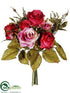 Silk Plants Direct Rose Bouquet - Watermelon Mauve - Pack of 12
