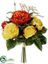 Silk Plants Direct Rose Bouquet - Brick Yellow - Pack of 12