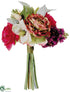 Silk Plants Direct Ranunculus Bouquet - Beauty Fuchsia - Pack of 6