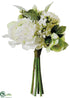 Silk Plants Direct Ranunculus Bouquet - Cream Green - Pack of 6