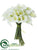 Calla Lily Bouquet - White - Pack of 4