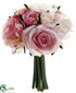 Silk Plants Direct Confetti Rose Bouquet - Pink Two Tone - Pack of 6