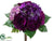 Rose, Hydrangea Bouquet - Violet Lavender - Pack of 12