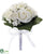 Rose Bouquet - White - Pack of 6