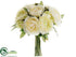 Silk Plants Direct Ranunculus Bouquet - Cream Green - Pack of 12