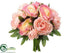 Silk Plants Direct Ranunculus Bouquet - Pink Two Tone - Pack of 12