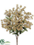 Silk Plants Direct Queen Anne's Lace Bush - Beige - Pack of 12