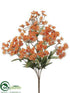 Silk Plants Direct Queen Anne's Lace Bush - Orange - Pack of 12