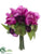 Peony Bouquet - Fuchsia Purple - Pack of 6