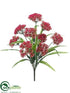 Silk Plants Direct Queen Anne's Lace Bush - Boysenberry - Pack of 12