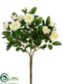 Silk Plants Direct Mini Rose Bush - Cream - Pack of 36
