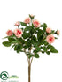 Silk Plants Direct Mini Rose Bush - Pink - Pack of 36