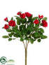 Silk Plants Direct Mini Rose Bush - Red - Pack of 36