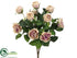 Silk Plants Direct Rose Bush - Cream - Pack of 12