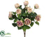 Silk Plants Direct Cabbage Rose Bush - Lavender Antique - Pack of 12