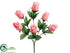 Silk Plants Direct Rose Bud Bush - Pink - Pack of 24