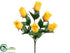 Silk Plants Direct Rose Bud Bush - Yellow - Pack of 24