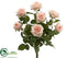 Silk Plants Direct Confetti Rose Bush - Peach Cream - Pack of 6