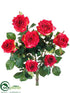 Silk Plants Direct Confetti Rose Bush - Red - Pack of 6