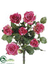 Silk Plants Direct Confetti Rose Bush - Rose Two Tone - Pack of 6
