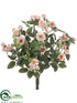 Silk Plants Direct Rose Bush - Cream Peach - Pack of 36