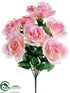 Silk Plants Direct Rose Bush - Pink - Pack of 12